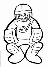 Hockey Goalie Coloring Pages sketch template