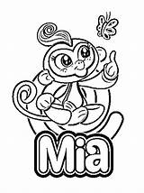 Mia From Fingerlings Coloring Page  Free Printable Pages For Kids sketch template