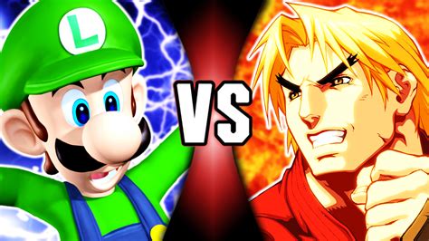 GUILTY PLEASURE MATCHUP TIME! Luigi VS Ken (Super Mario VS Street Fighter) "Fighting Fire with ...