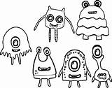 All Monster Alien Coloring Page  Wecoloringpagecom sketch template