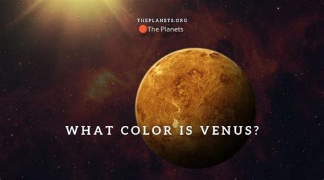 What Color Is Venus? - The Planets