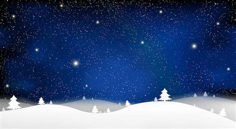 Christmas Night Sky Wallpaper