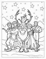 Frozen Characters Coloring Page Pages  sketch template