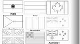 Coloring Flags Printables sketch template