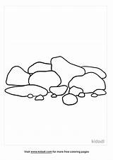 Rock Coloring Page sketch template
