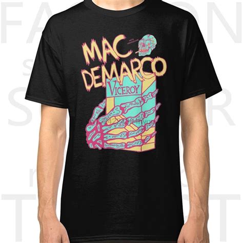 Classic Mac Demarco Viceroy Black T shirt Men's Casual Style Round Neck Short Sleeves Cotton T ...