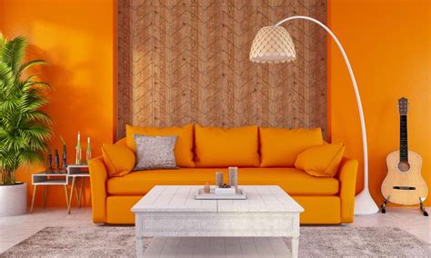Grey And Orange Living Room Ideas - HomeEPlanner