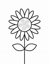 Sunflower coloring Pages  ColoringLib sketch template