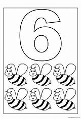 Number 6 Coloring Pages  ColoringBay sketch template