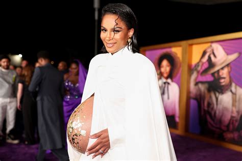 Ciara Adorns Her Bare Baby Bump with Gold Leaf for “The Color Purple” Premiere