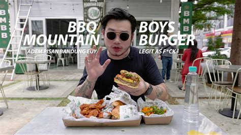 BBQ MOUNTAIN BOYS BURGER SIH GILA RASANYA! KOK BISA SIH?! - YouTube