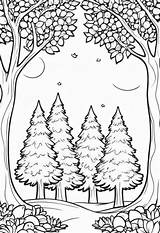 Tree Coloring Pages PDF – Color My sketch template