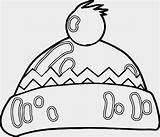 Printable Winter Hat Coloring Page sketch template