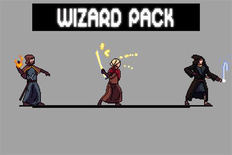 Free Wizard Sprite Sheets Pixel Art Download - CraftPix.net