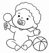 Happy Baby Boy Coloring Page  Free Printable Pages For Kids sketch template