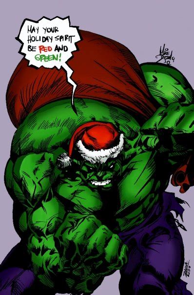 Christmas Hulk by AmandaRodgers on DeviantArt