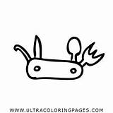 Army Knife Coloring Pages For Kids  Free To sketch template