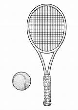 Coloring Pages Tennis sketch template