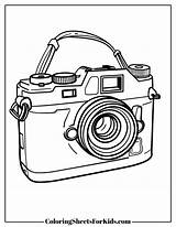 Camera Coloring Pages Free Print And Downloads  Sheets For Kids sketch template