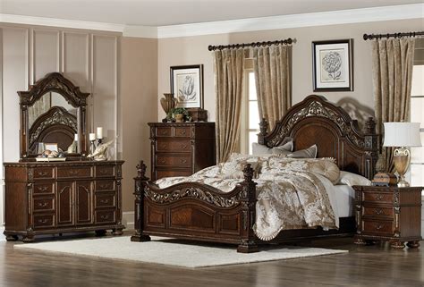Traditional Dark Cherry Bedroom | Arrow Furniture