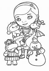 Disney Junior Coloring Pages Doc Mcstuffins sketch template