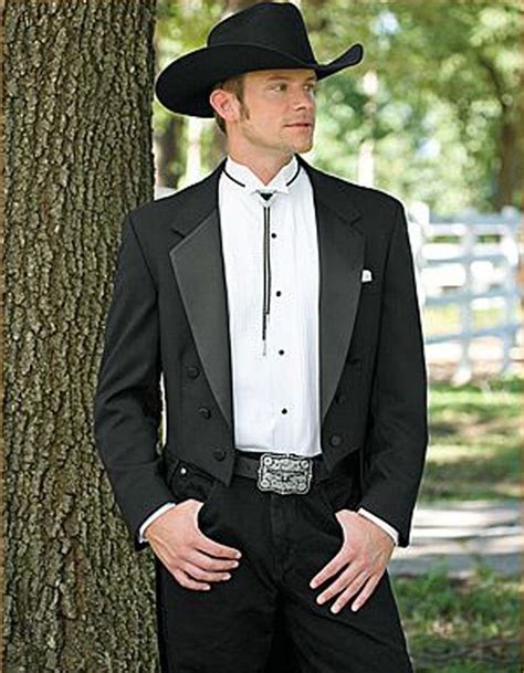 Mens Western Cowboy Tail Tuxedo in Black | Western formal wear, Cowboy tuxedo, Cowboy suit