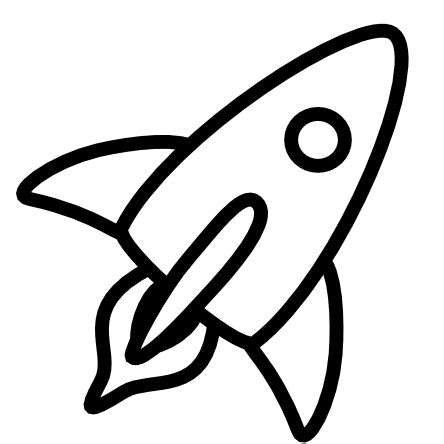 Rocket black and white clipart 4 - WikiClipArt