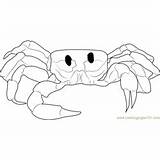 Ghost Crab Coloring Page For Kids  Free Printable Pages sketch template