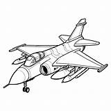 A10 Thunderbolt II Coloring Page Simple Military Jet Outline For Kids  sketch template