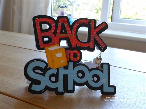 JayneDesigns: Back to School Shaped Card