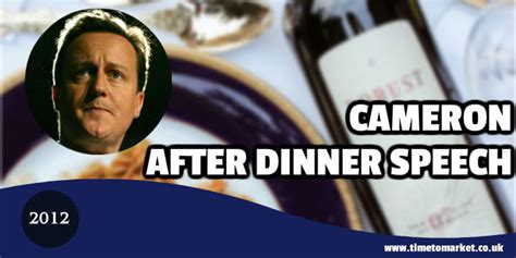 Cameron After-Dinner Speech Leaves A Bad Taste In The Mouth