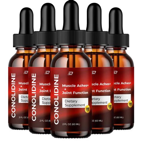 (5 Pack) Conolidine for Pain Drops, Conolidine Joint Support Reliever ...