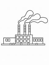 Factory Coloring Pages sketch template