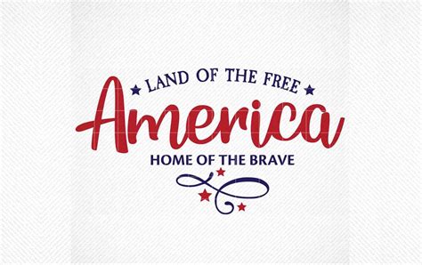 Land of the Free, Home of the Brave Graphic by SVG DEN · Creative Fabrica