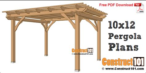 Simple DIY Pergola Plans | Free PDF Download - Construct101