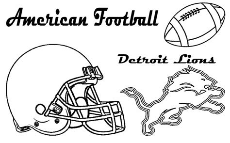 Detroit Lions Coloring Pages Pdf Printable - Coloringfolder.com