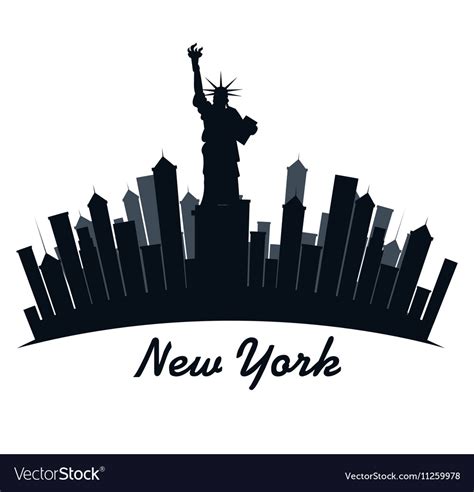 New york city cityscape Royalty Free Vector Image