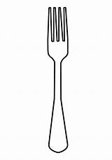Fork Template  Coloring Page sketch template