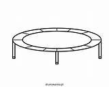 Trampoline Coloring Trampolines Colouring Pages Pa Sketch Page sketch template