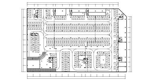 Commercial Basement Parking Layout Plan AutoCAD File Free Download - Cadbull