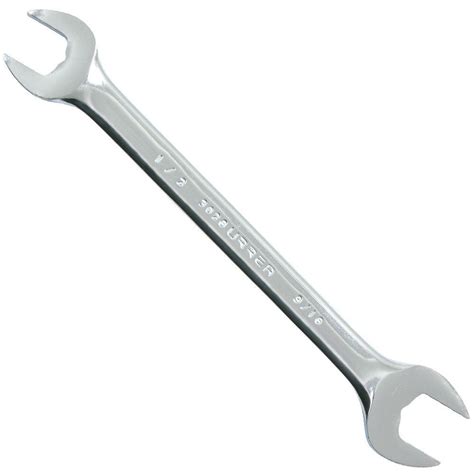 URREA 1/2 in. X 9/16 in. Open End Chrome Wrench-3026 - The Home Depot