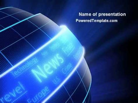 News Media PowerPoint Template by PoweredTemplate.com - YouTube