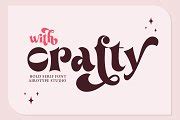 With Crafty - Bold Serif Display | Creative Market