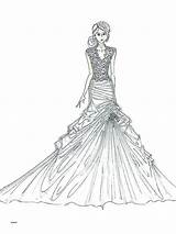 Wedding Dress Coloring Pages Printable  Word Searches sketch template