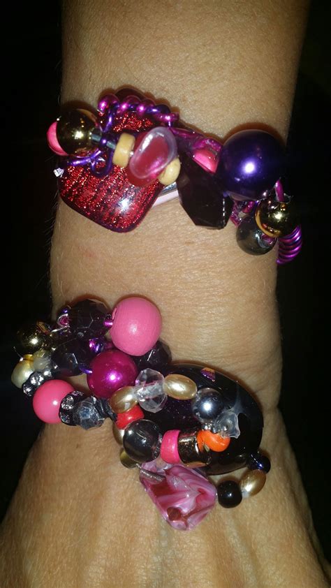 Dichroic glass and Beads are just gorgeous as Wrist At | Old jewelry ...