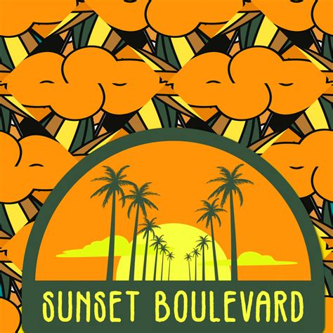 Sunset Boulevard Retro Poster Free Stock Photo - Public Domain Pictures