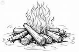 Bonfire Coloring Pages sketch template