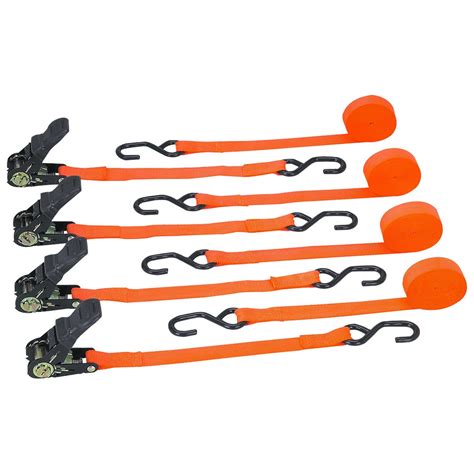 1" x 15' 4PC RATCHETING CARGO STRAP SET - NGC Industries