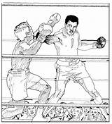 Two Men Boxing coloring Page  Download Print Or Color Online For Free sketch template
