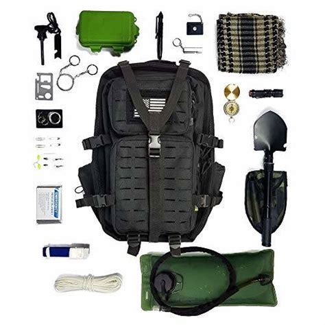 Survival Backpack Filled with Gear, 26-in-1 Survival Kit + Camping ...